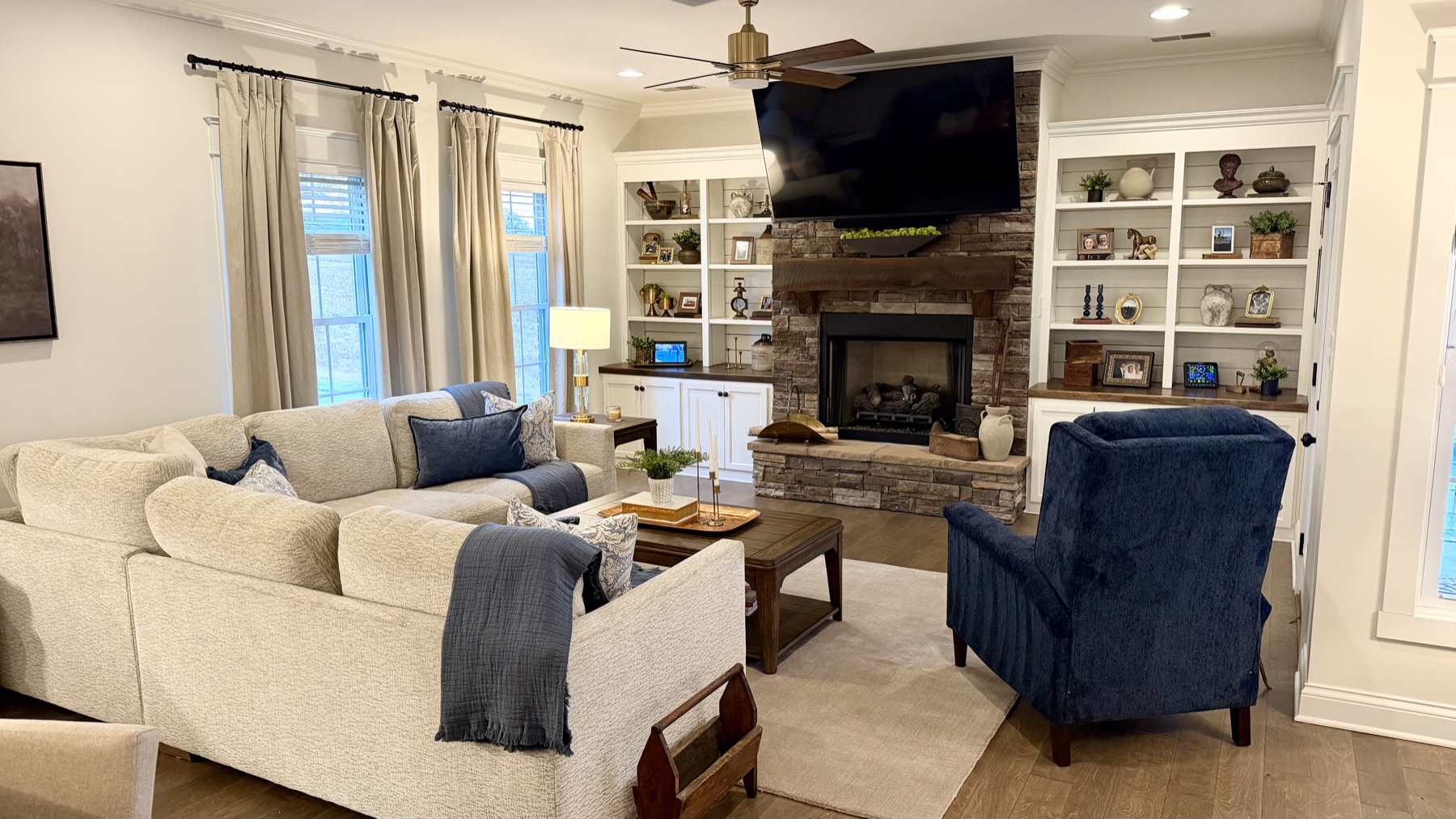 Living room after the Nelson Home & Company refresh